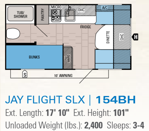 2015 Jayco Jay Flight 154BH (New Arrival)